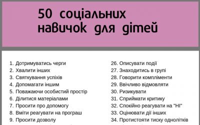 Соціальні навички для дітей